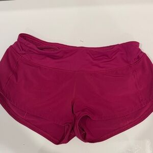 Lululemon Athletica Magenta Athletic Shorts